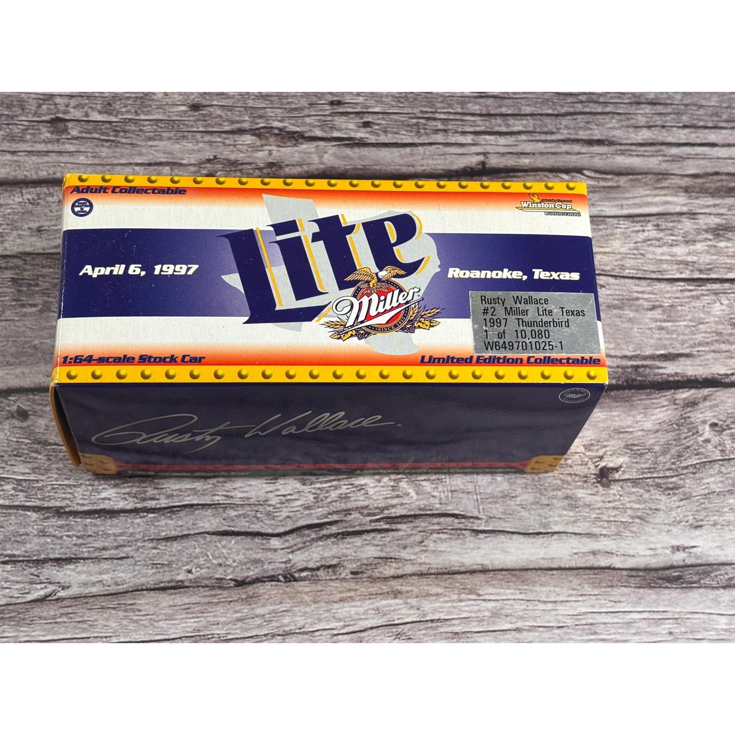 Action 1997 Miller Lite Rusty Wallace #2 Thunderbird 1:64 Limited Edition NASCAR