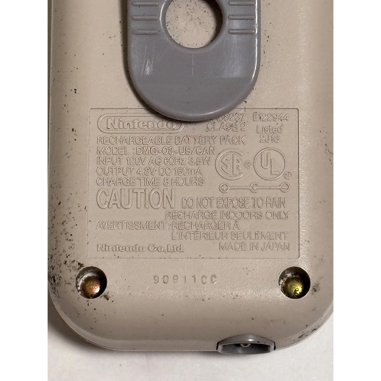 Nintendo Game Boy rechargeable battery pack model: DMG-03-US/CAN] - Untested