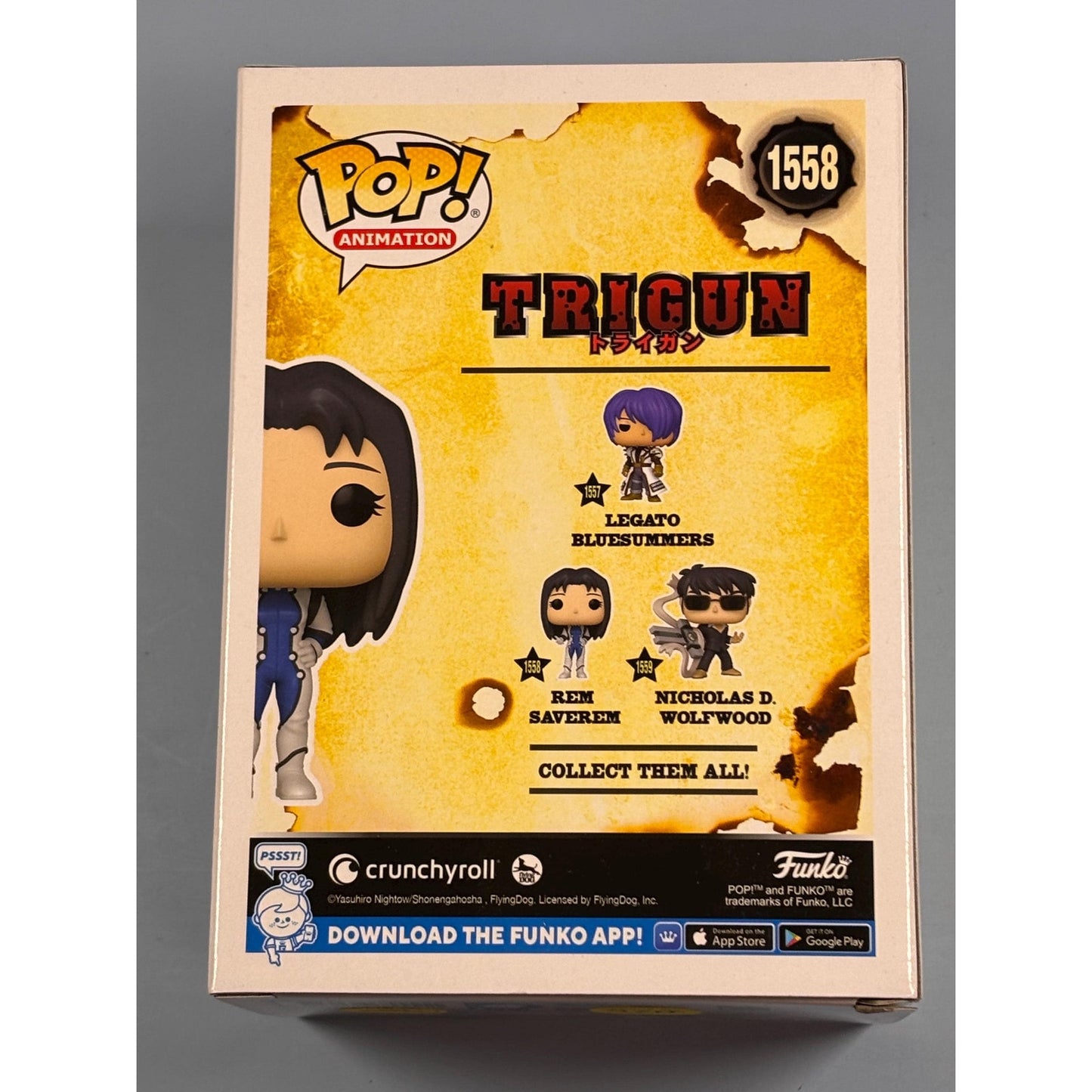 Funko Pop Animation Trigun - Rem Saverem - Vinyl Figure #1558 Anime New