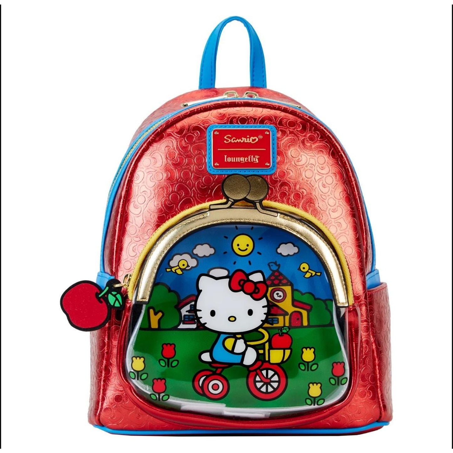 Hello Kitty x Loungefly 50th Anniversary Classic Mini Backpack NWT Red Blue