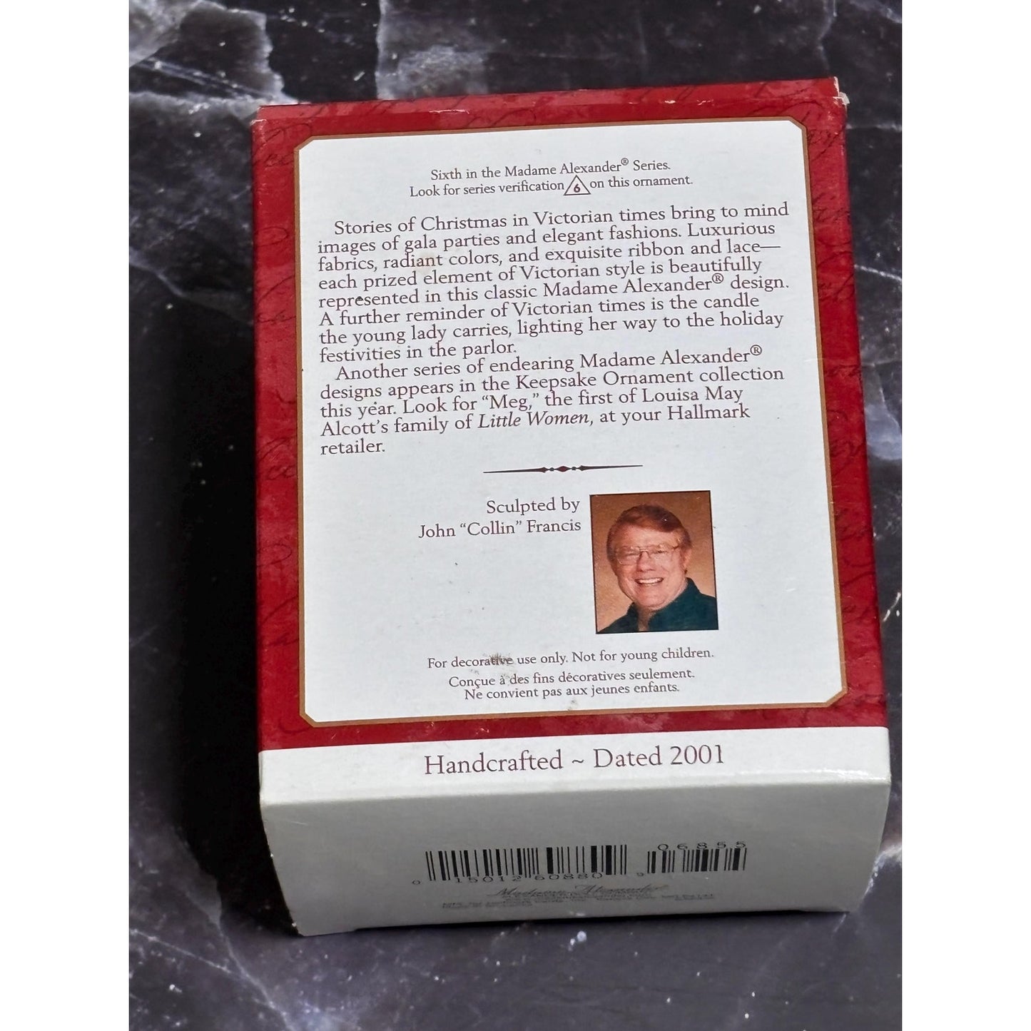 2001 Hallmark Keepsake Christmas Ornament Victorian Christmas Madame Alexander