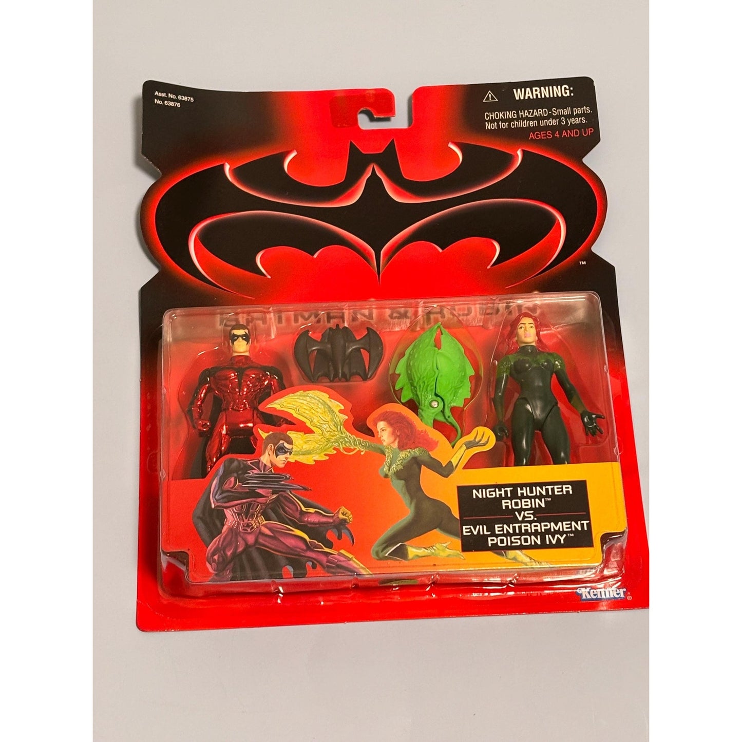 Vintage Batman & Robin Movie Night Hunter Robin vs Evil Poison Ivy Kenner 1997