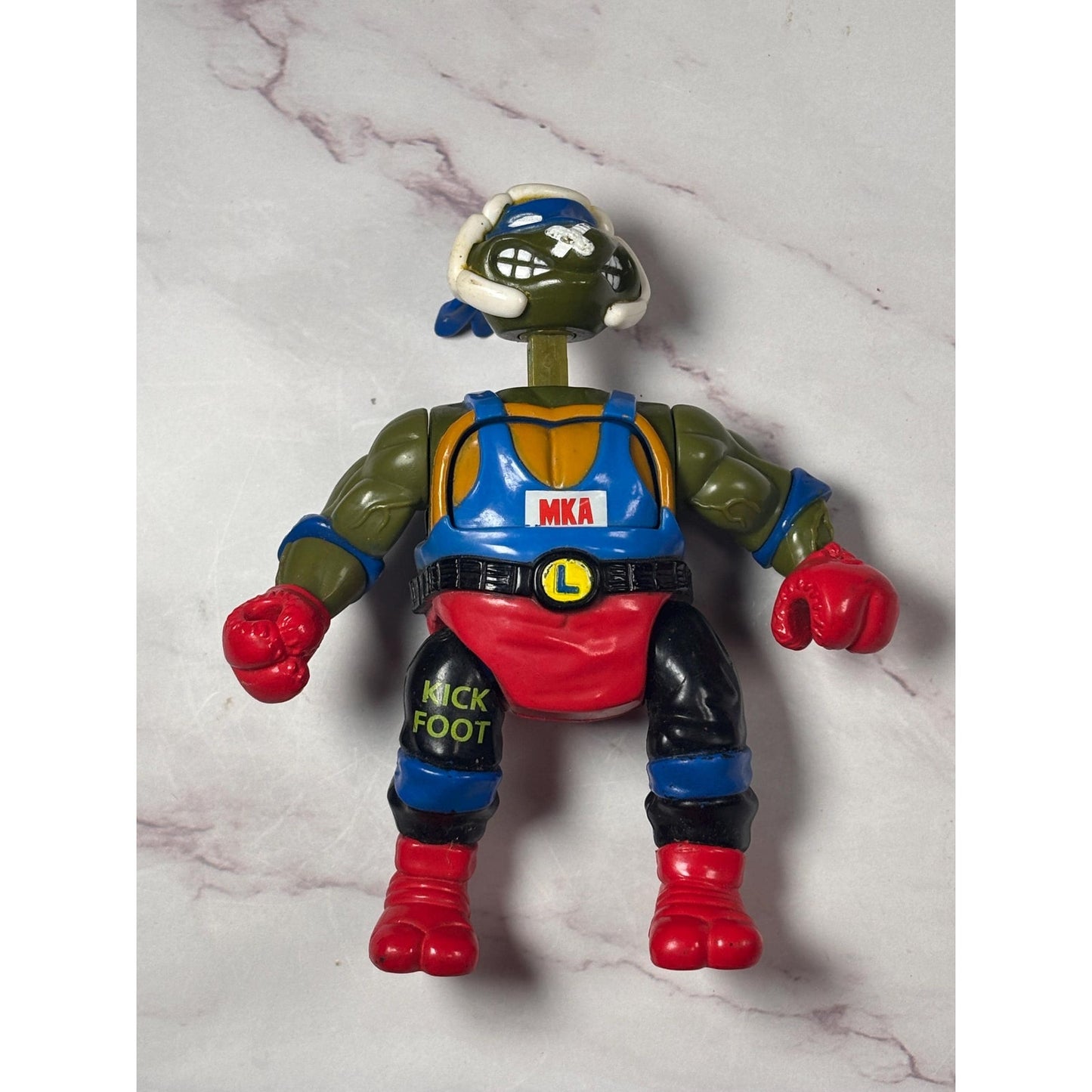 1992 TMNT Kowabunga Kick Boxin LEO SmashEm BashEm Teenage Mutant Ninja Turtle