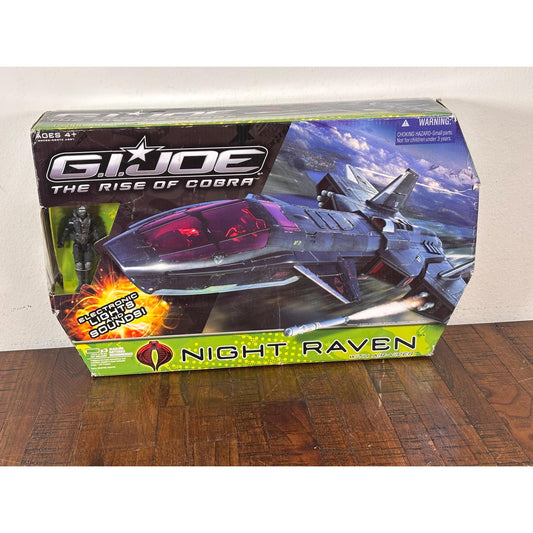 Hasbro 2009 GI Joe Rise of Cobra Night Raven with Air-Viper 3.75" Figure Sealed