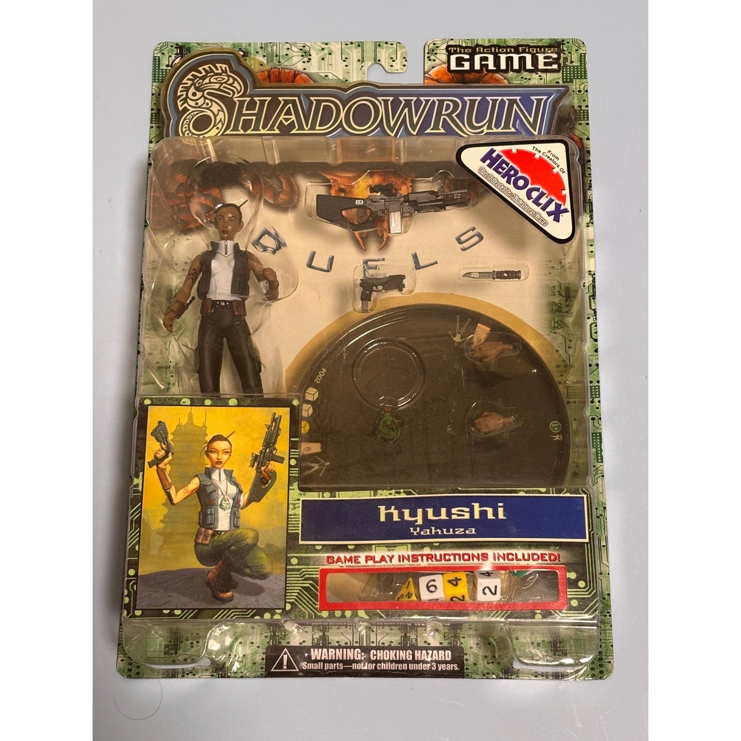 2003 WizKids Kyushi (Yakuza) Shadowrun Duels Heroclix Action Figure Game