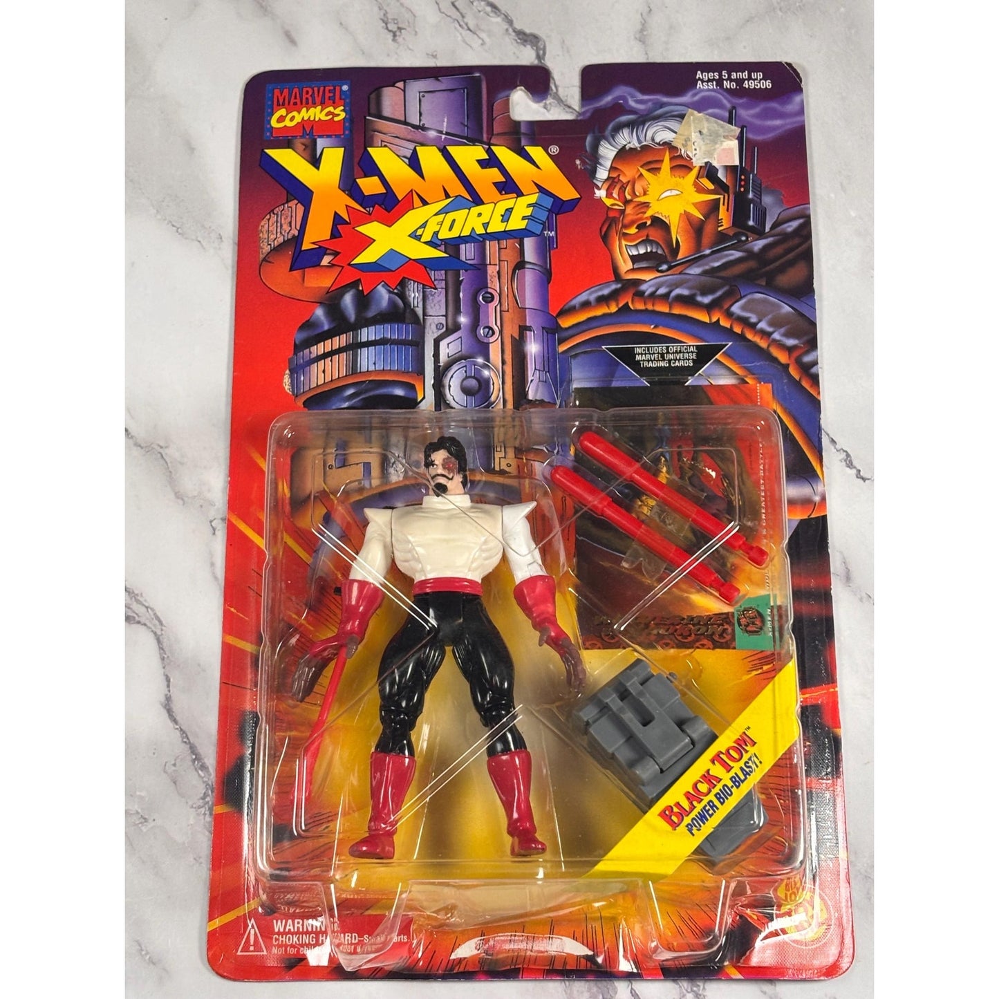 Vtg 1995 Marvel X-Men X-Force Black Tom 5” Action Figure Power Bio-Blast New