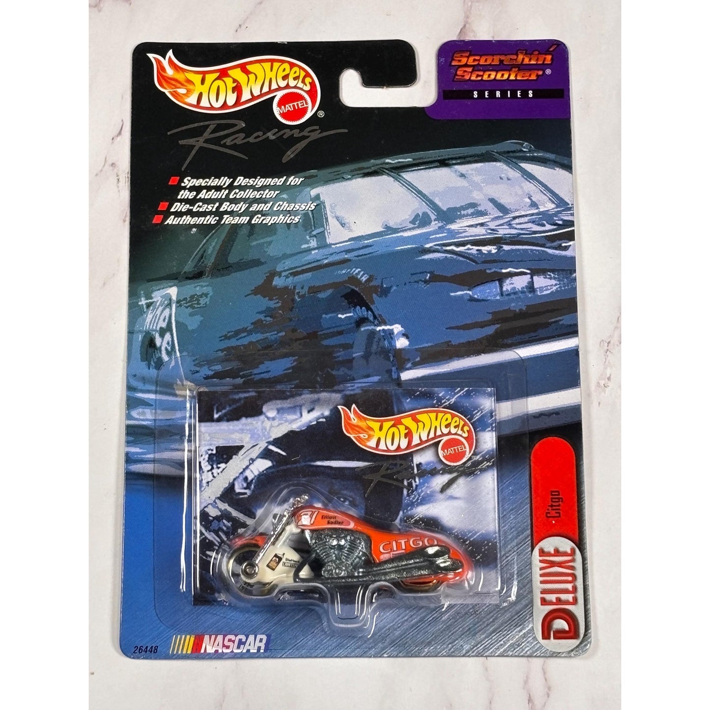 Hot Wheels 2000 Nascar Scorchin Scooter #60 Geoffrey Bodine PowerTeam