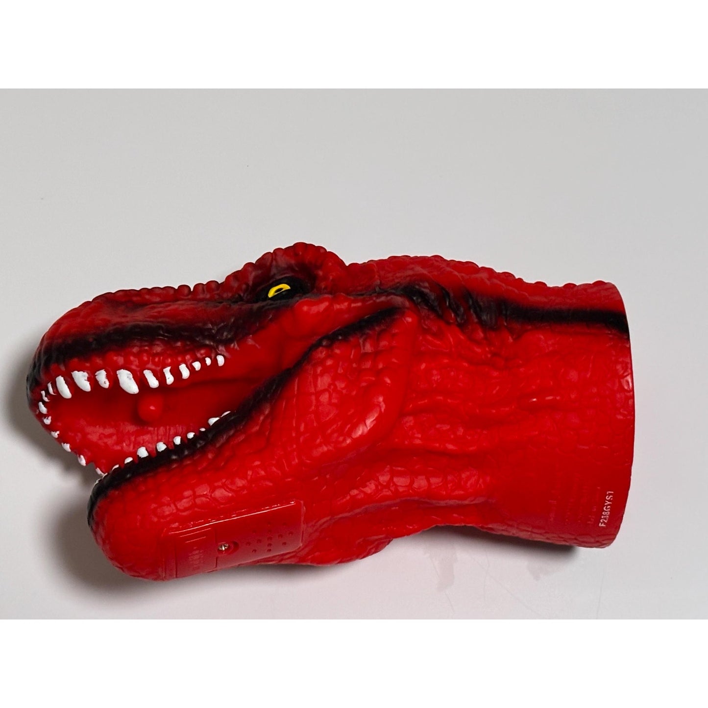 Animal Plant Diacovery Dinosaur T Rex Red Black Hand Puppet Roar Sound Working