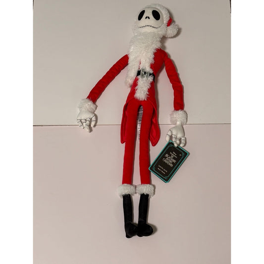 Santa Jack Skellington Plush 26" Nightmare Before Christmas Halloween Disney New