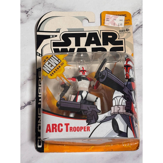 Star Wars Clone Wars Arc Trooper Cartoon Network Season 3 Figure New 2005