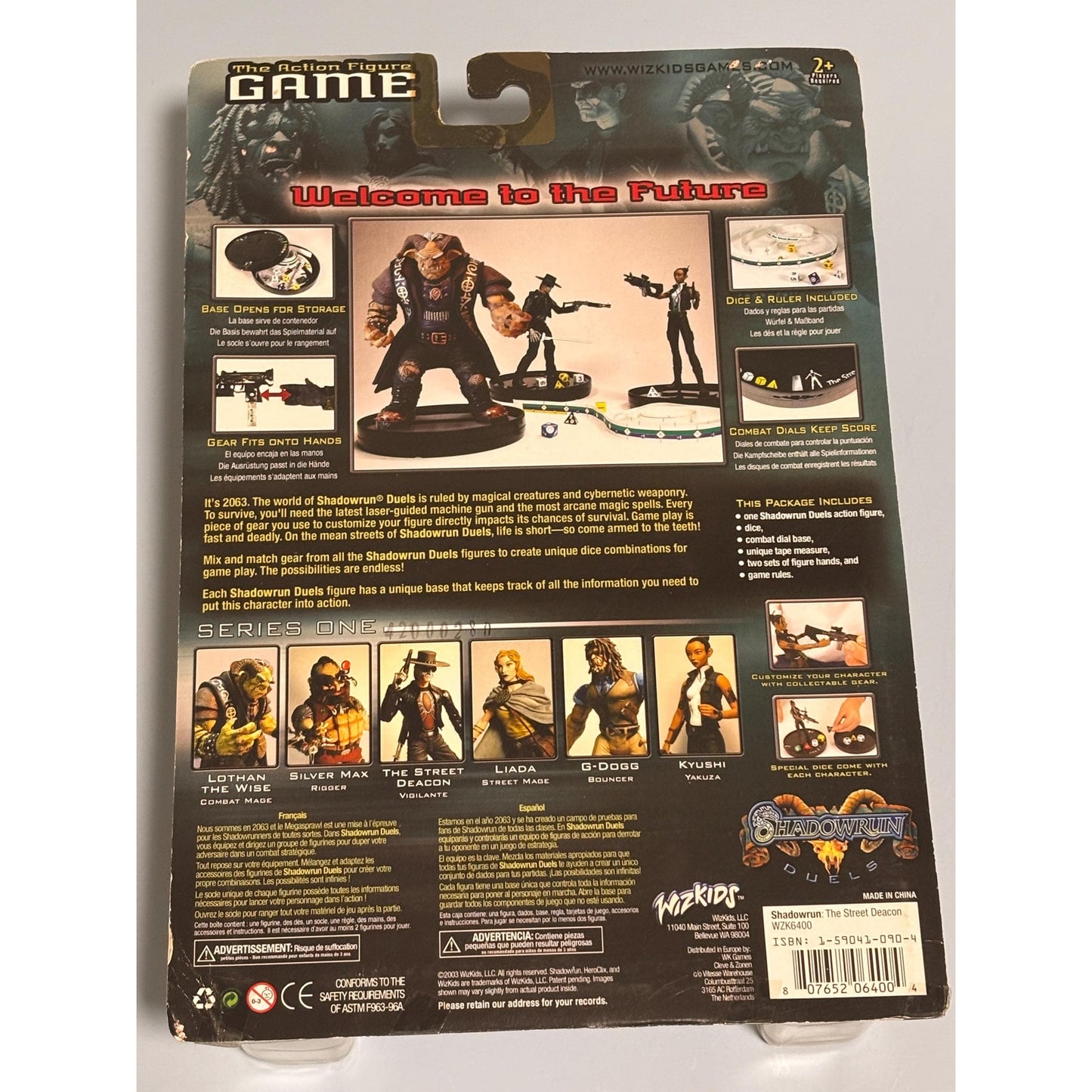 Shadowrun The Street Deacon Vigilante Action Figure Sealed New 2003 Wizkids New