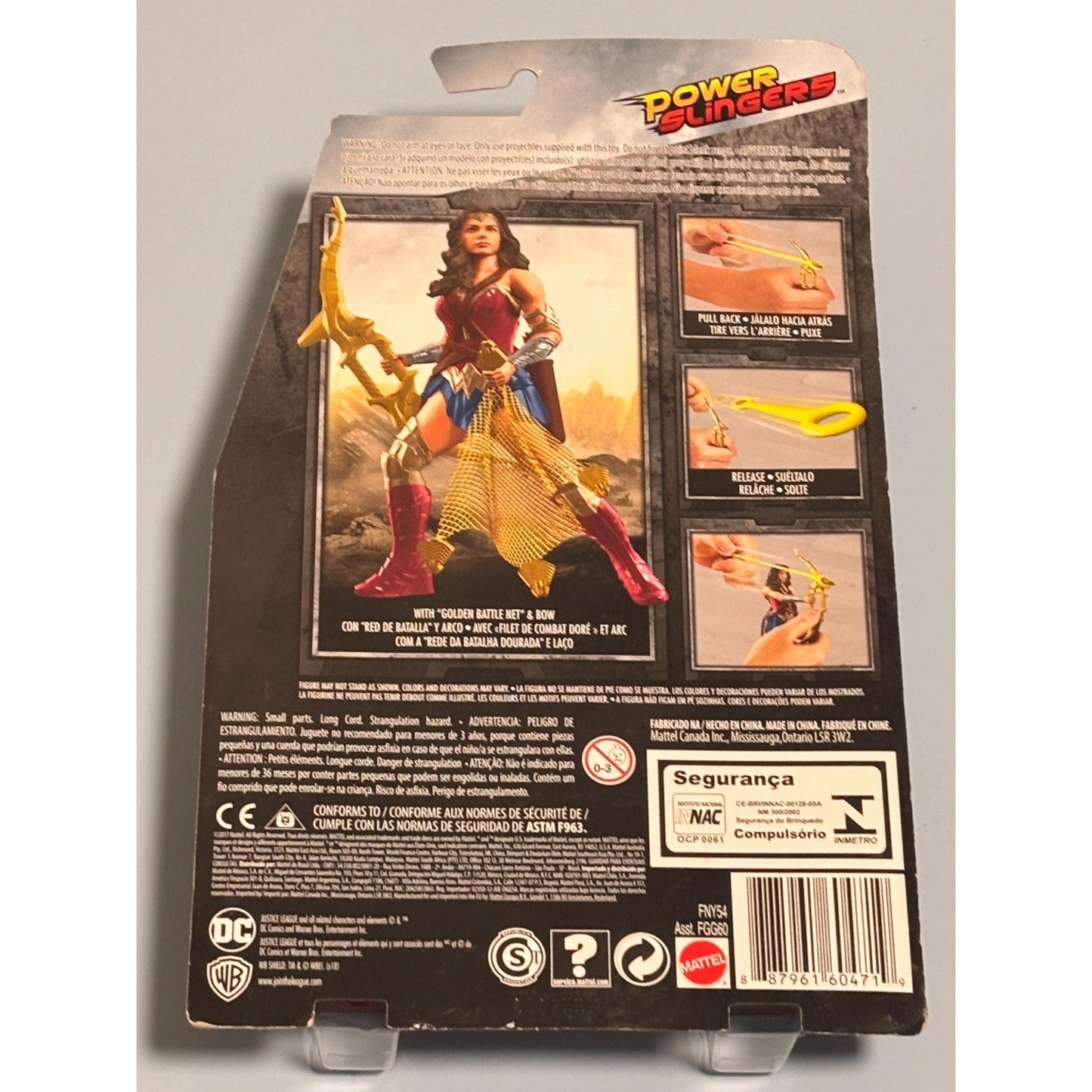 NEW 2017 Mattel DC Justice League Wonder Woman With Power Slingers 6" Figure