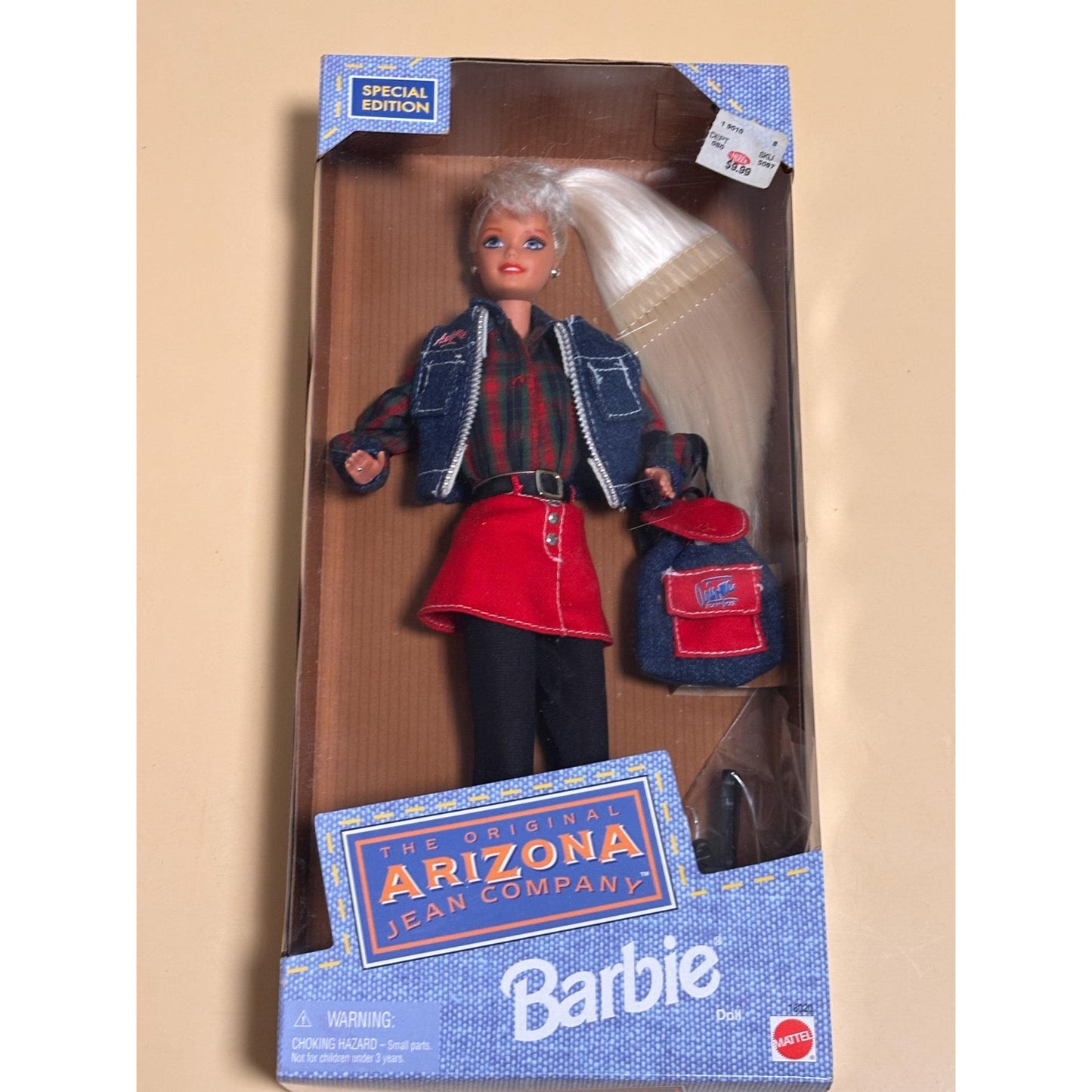 Barbie The Original Arizona Jean Company 1997 Mattel 18020 NRFB Denim Backpack