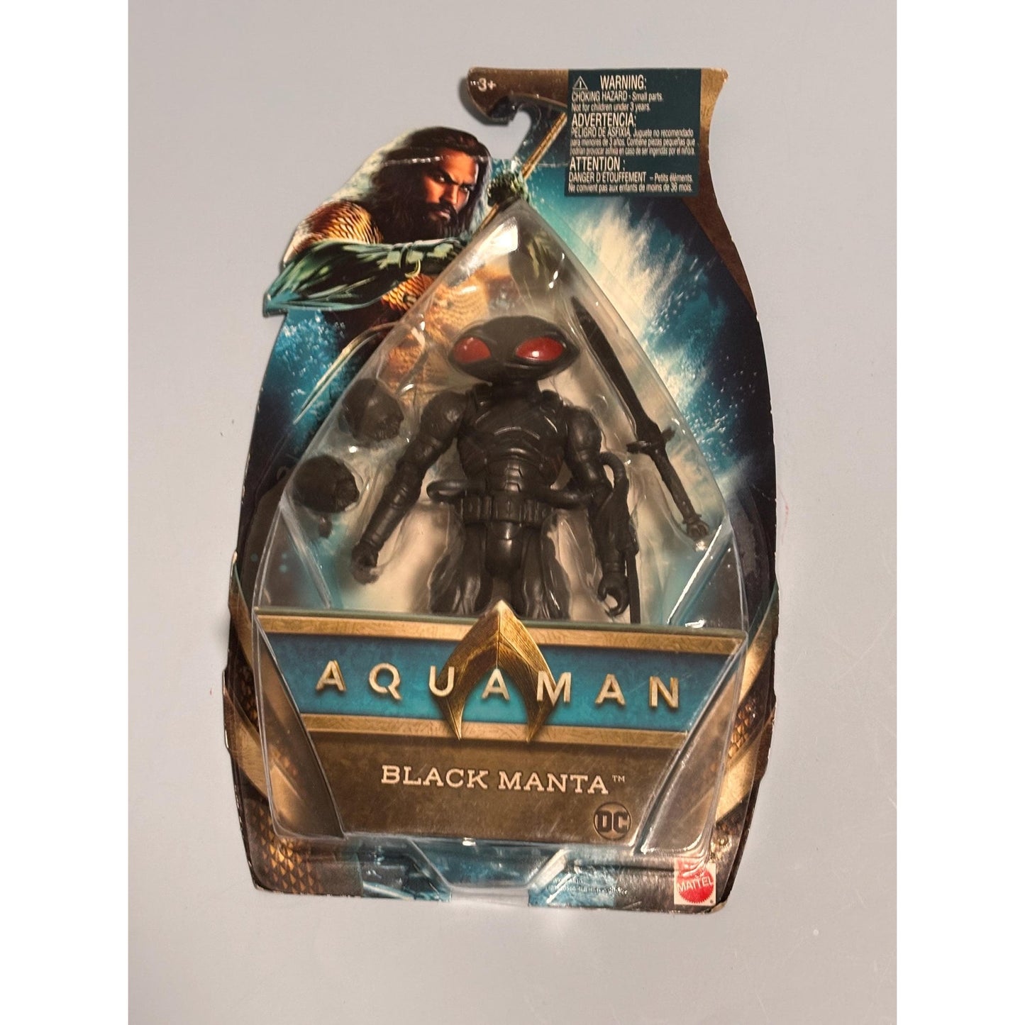 Aquaman Movie DC Comics Black Manta Action Figure Mattel Dark Power Sword New