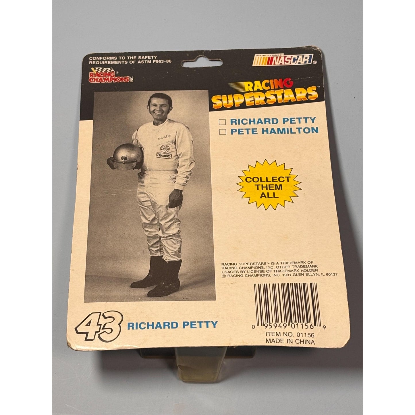 1991 Racing Champions NASCAR Superstars 1/64 #43 Richard Petty Plymouth Super