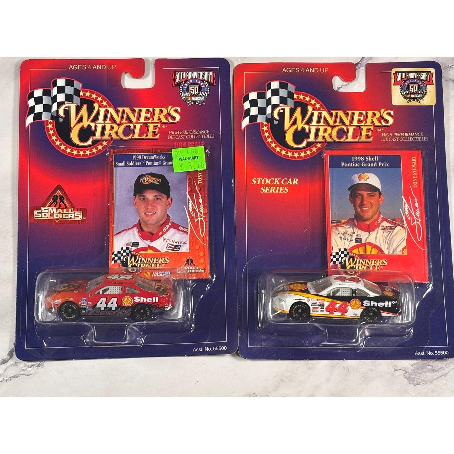 Lot of 2 Tony Stewart 1998 Die cast Winners Circle Cars