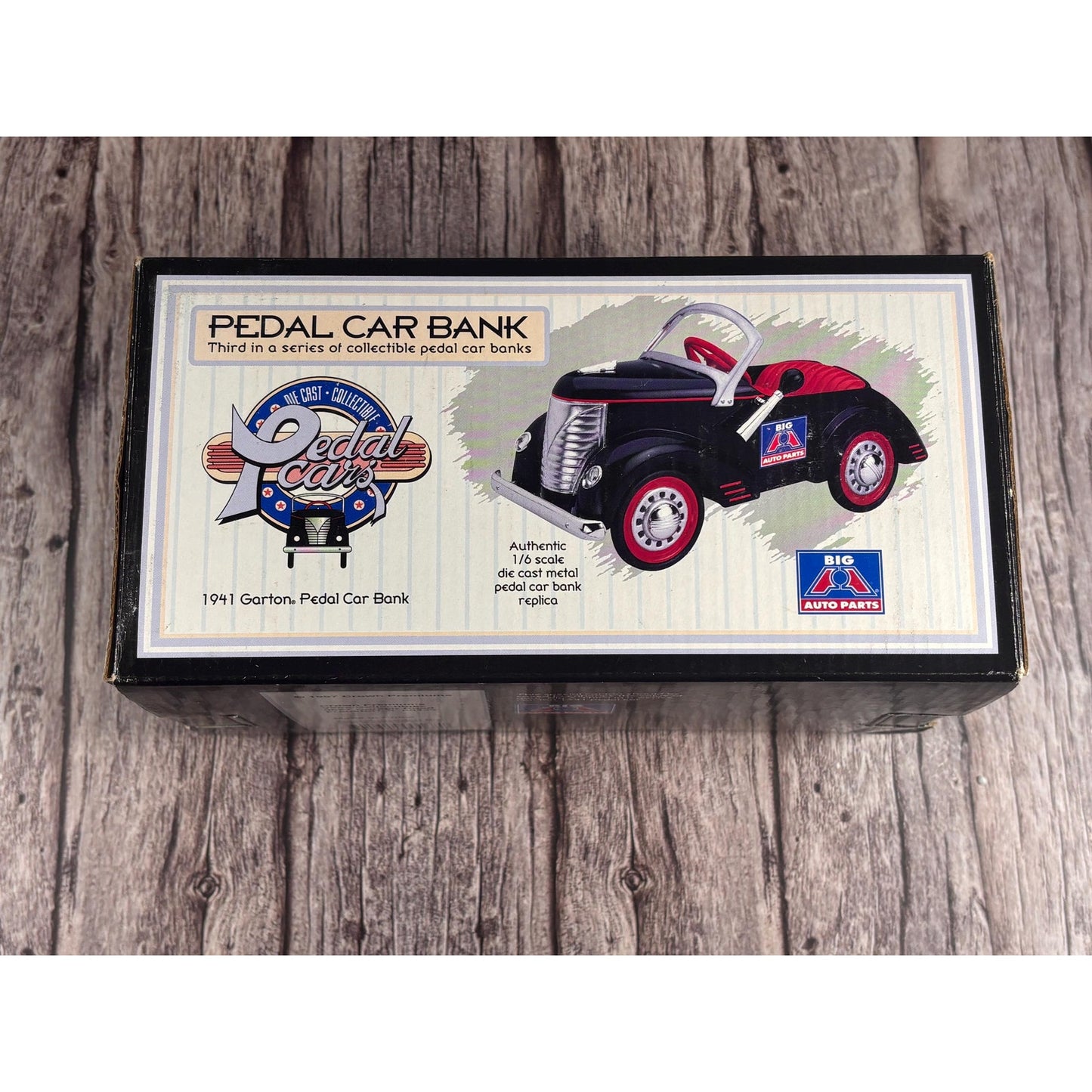Vintage 1941 Garton Big A Auto Parts Crown Premiums Pedal Car Bank 1:6 Die Cast