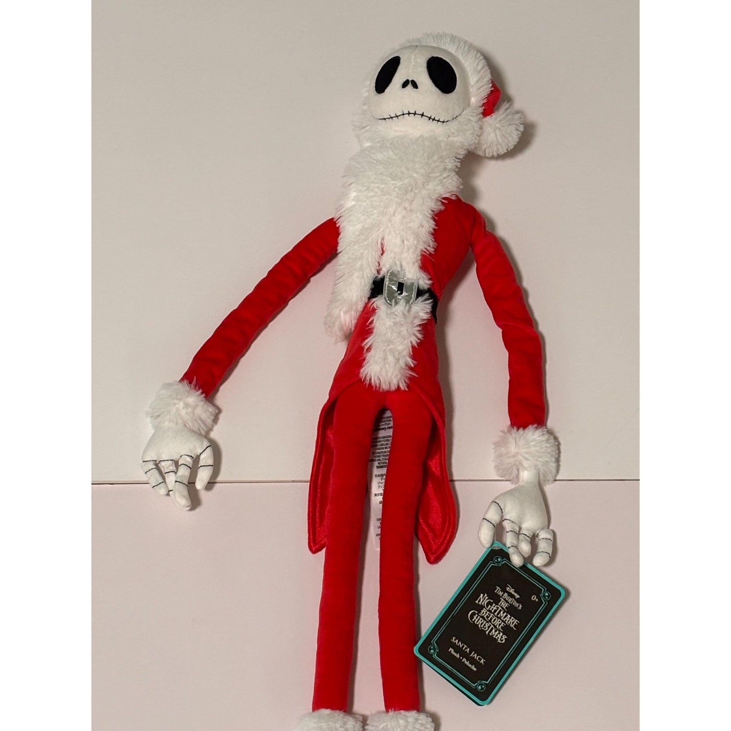 Santa Jack Skellington Plush 26" Nightmare Before Christmas Halloween Disney New