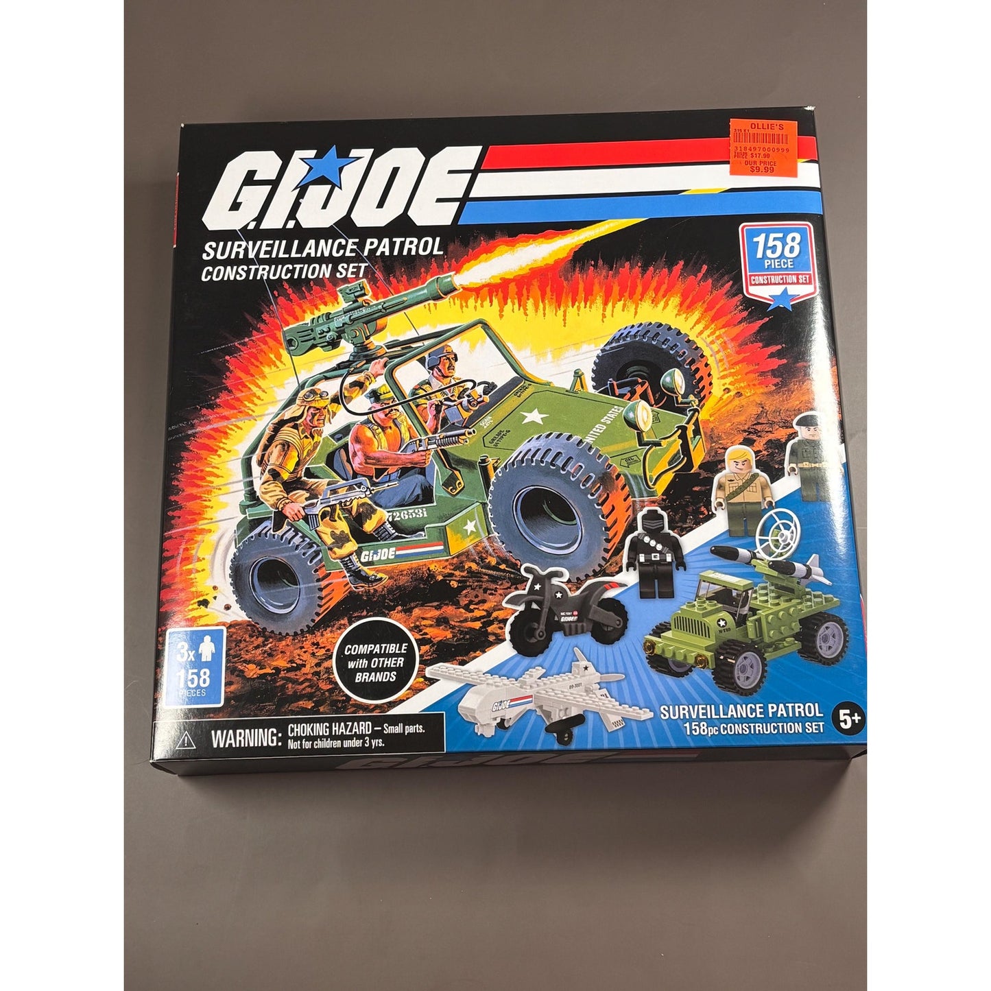 GI Joe Surveillance Patrol Construction Set 158 Hasbro Piece Forever Clever New
