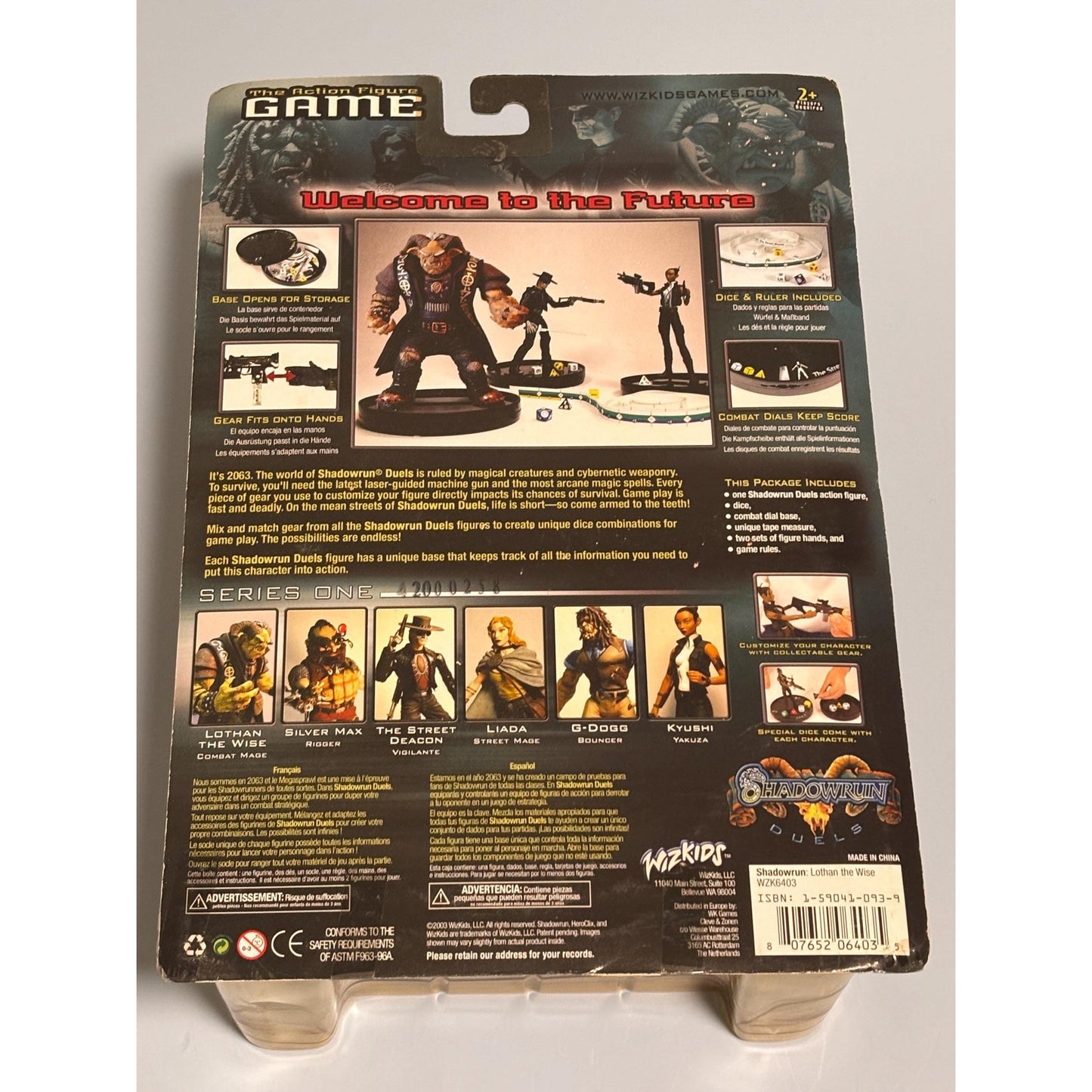 New SHADOWRUN Duels Action Figure Game -Series 1: Lothan The Wise Combat Mage