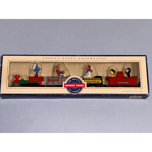 14" Vintage 1993 Looney Tunes Toy Company Locomotion 4-Pc Die Cast Metal Train