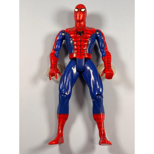 Spider-Man Deluxe Action Figure With Window Suction Cups, 10" - Toy Biz, 1994