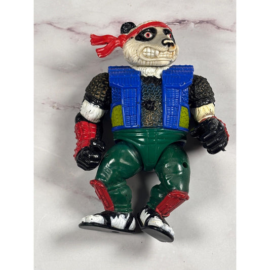 Panda Khan Action Figure 1990 Playmates Teenage Mutant Ninja Turtles 4.5”