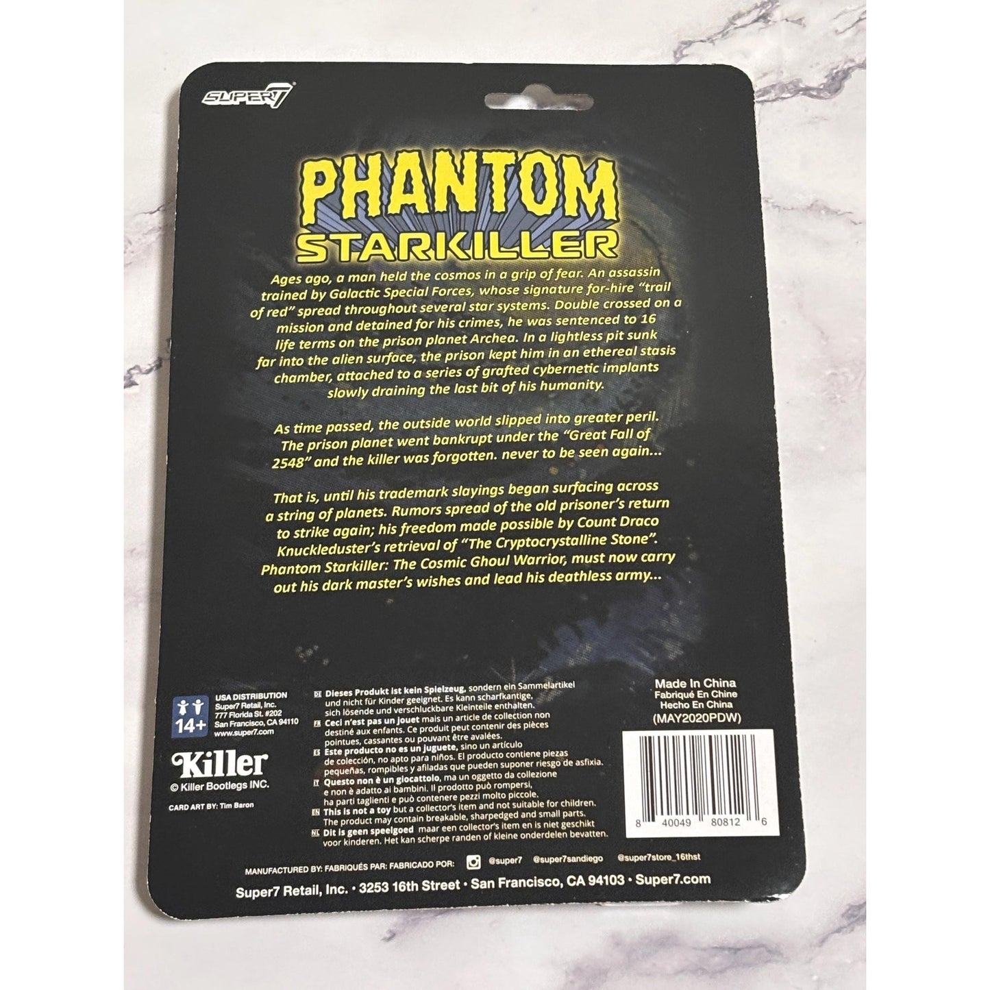 2021 SDCC Super7 Killer Bootlegs Phantom Starkiller Red Baron Banshee Figure