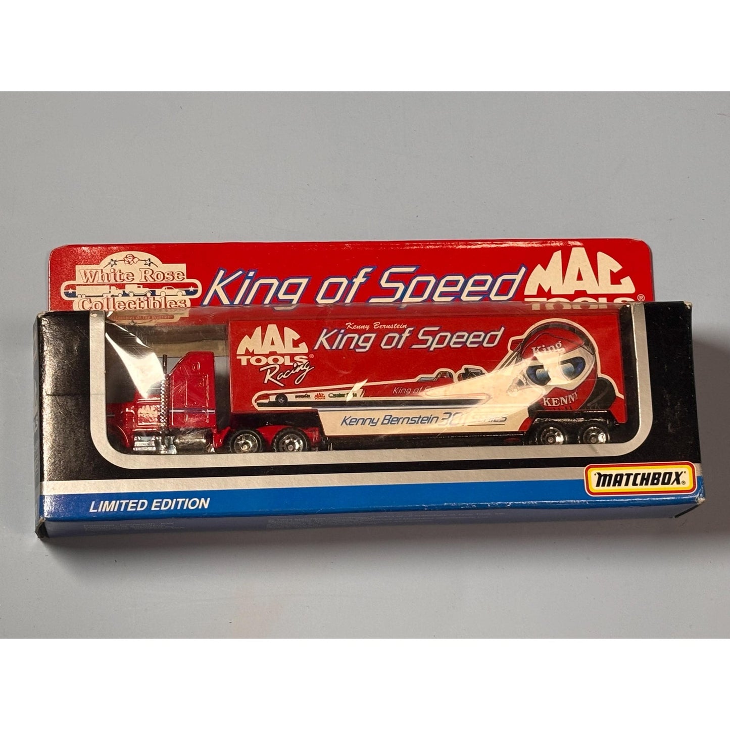 Matchbox (King of speed ) Mac tools racing transporter Kenny Bernstein 301series