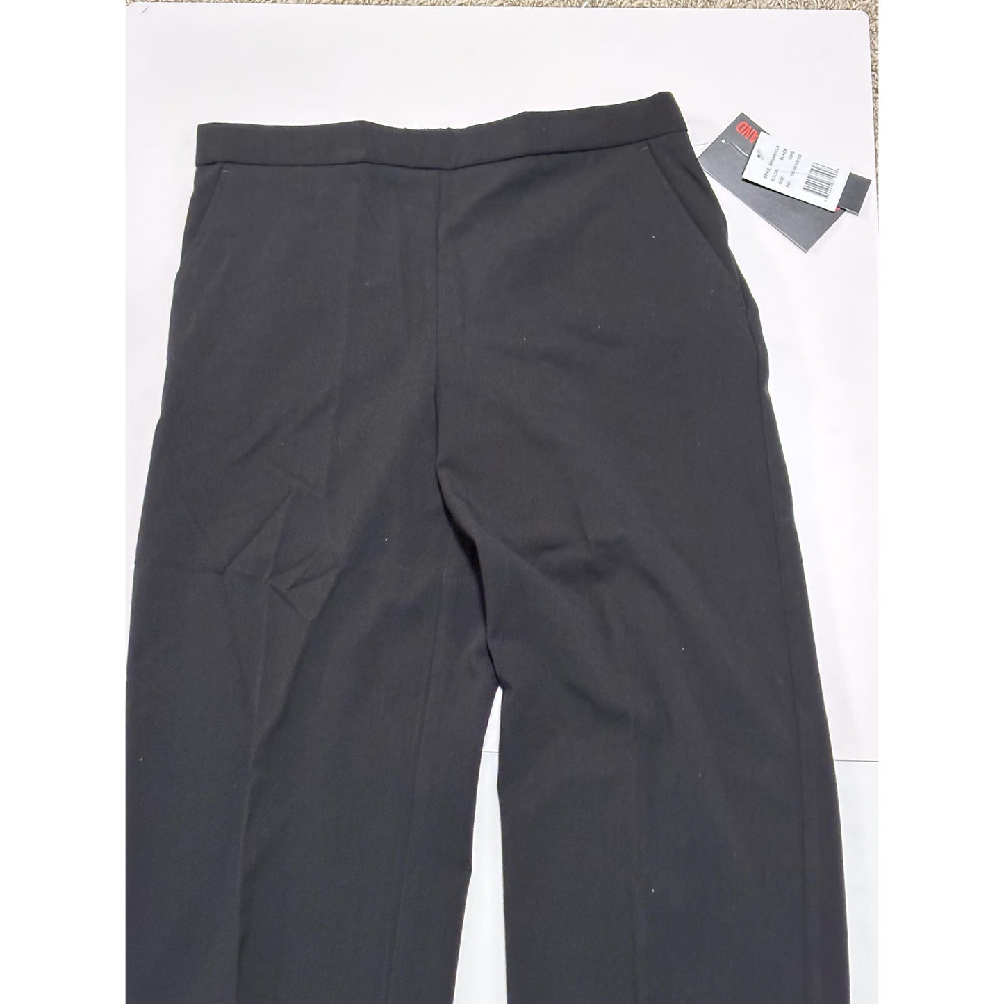 Briggs New York Women's Petite Pull Dress Pant Short Length Black 10P NWT