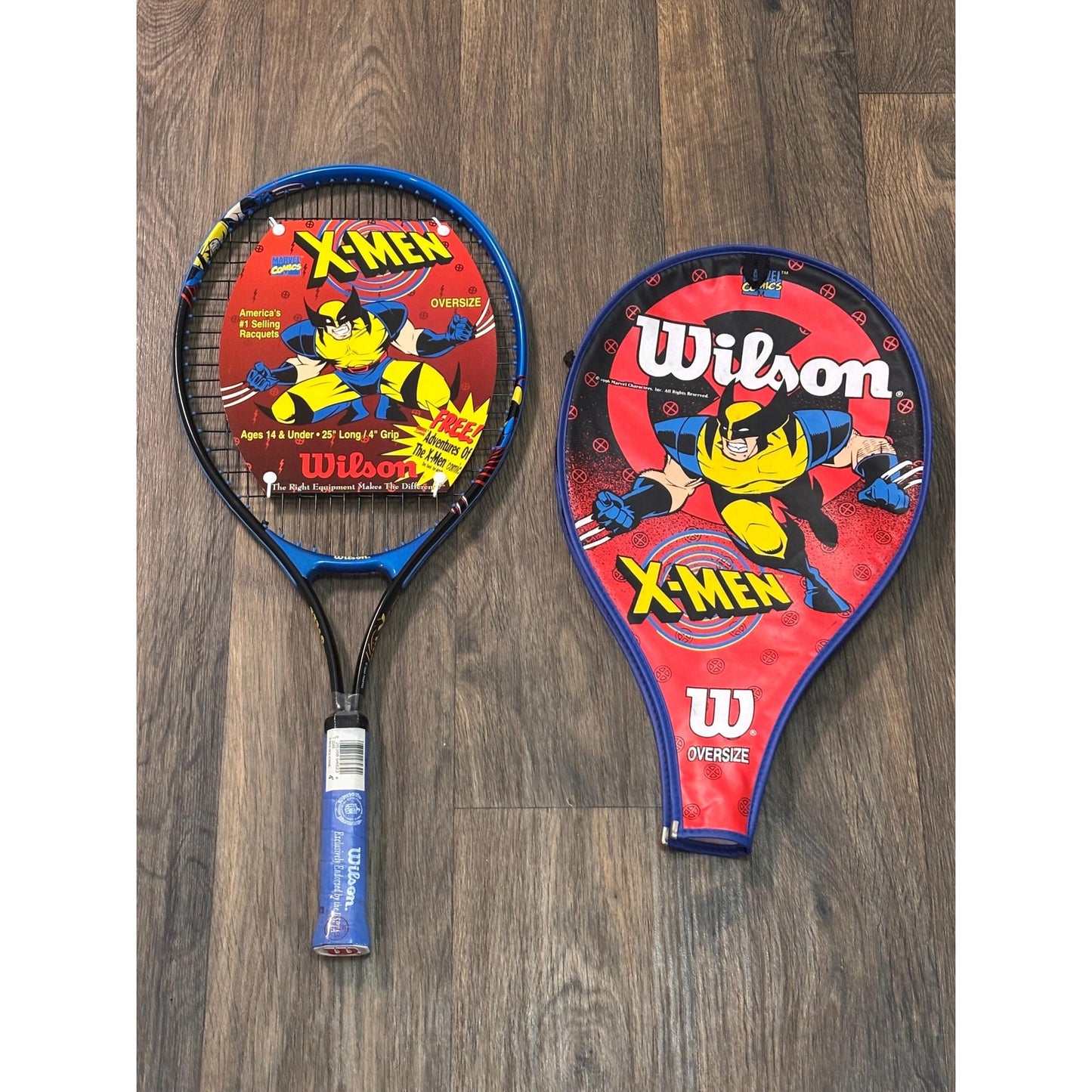 Wilson Marvel X-Men Wolverine Tennis Racquet Cover 1996 Vintage New