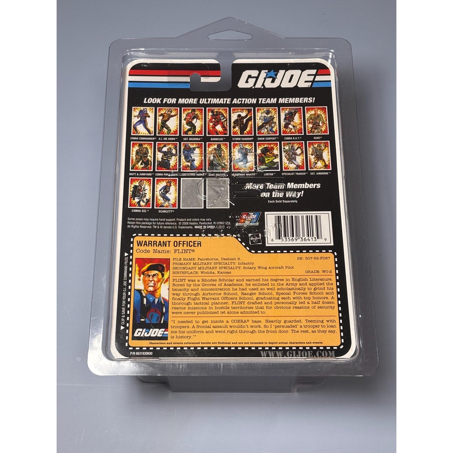 G.I. Joe Real American Hero Warrant Officer in Cobra Disguise Flint Mint w/ Case