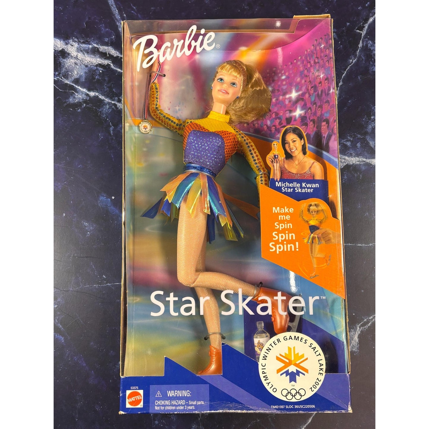 Barbie Star Skater Michelle Kwan Olympic Winter Games 2002 #53375 Mattel New