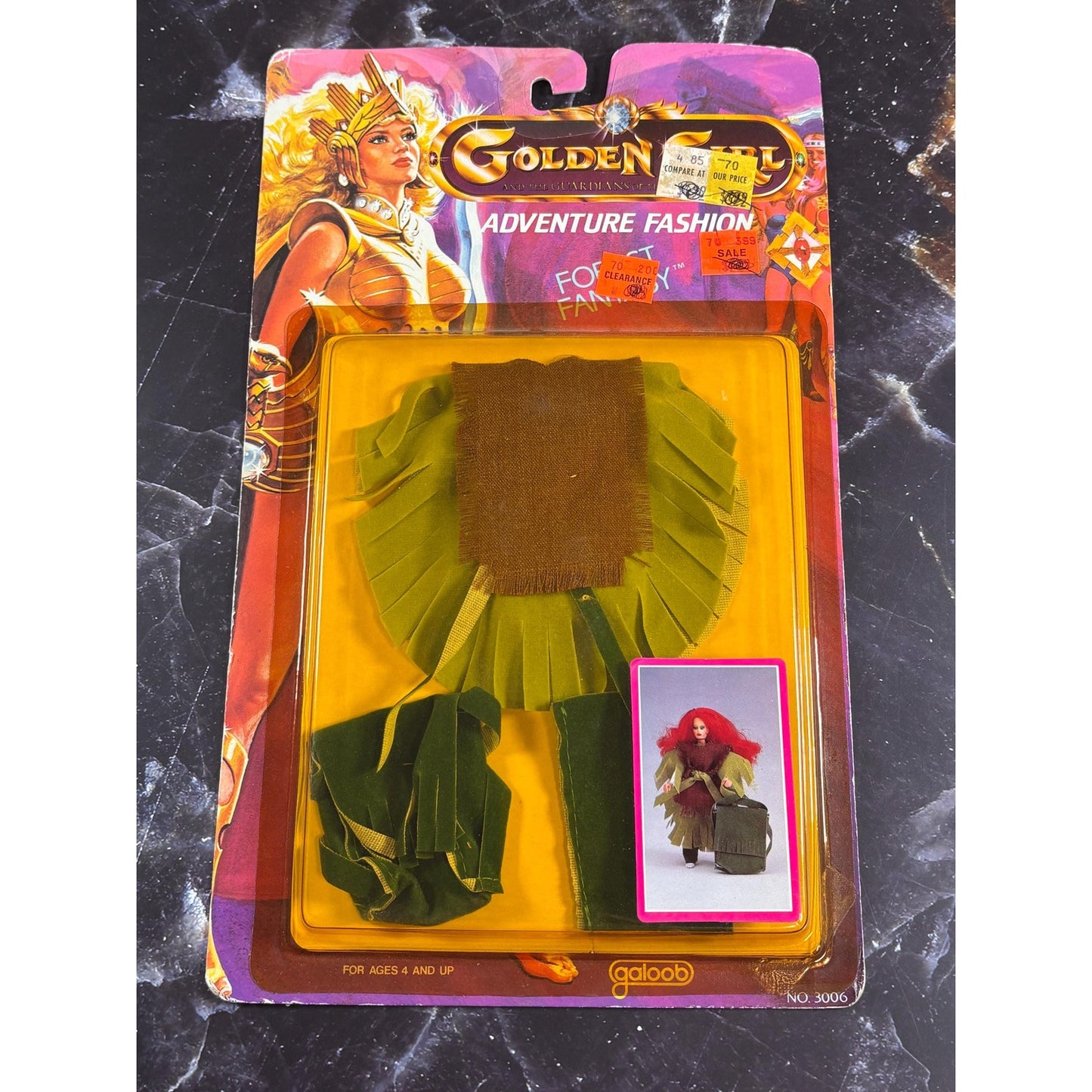Vintage 1984 GALOOB Golden Girls Adventure Fashion Forest Fantasy Outfits New