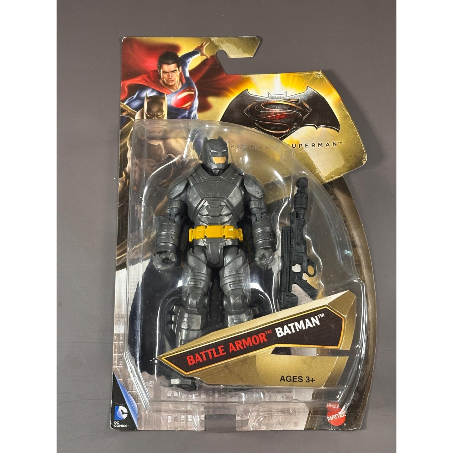 2015 Batman Vs Superman Battle Armor Batman Action Figure by Mattel New 6”