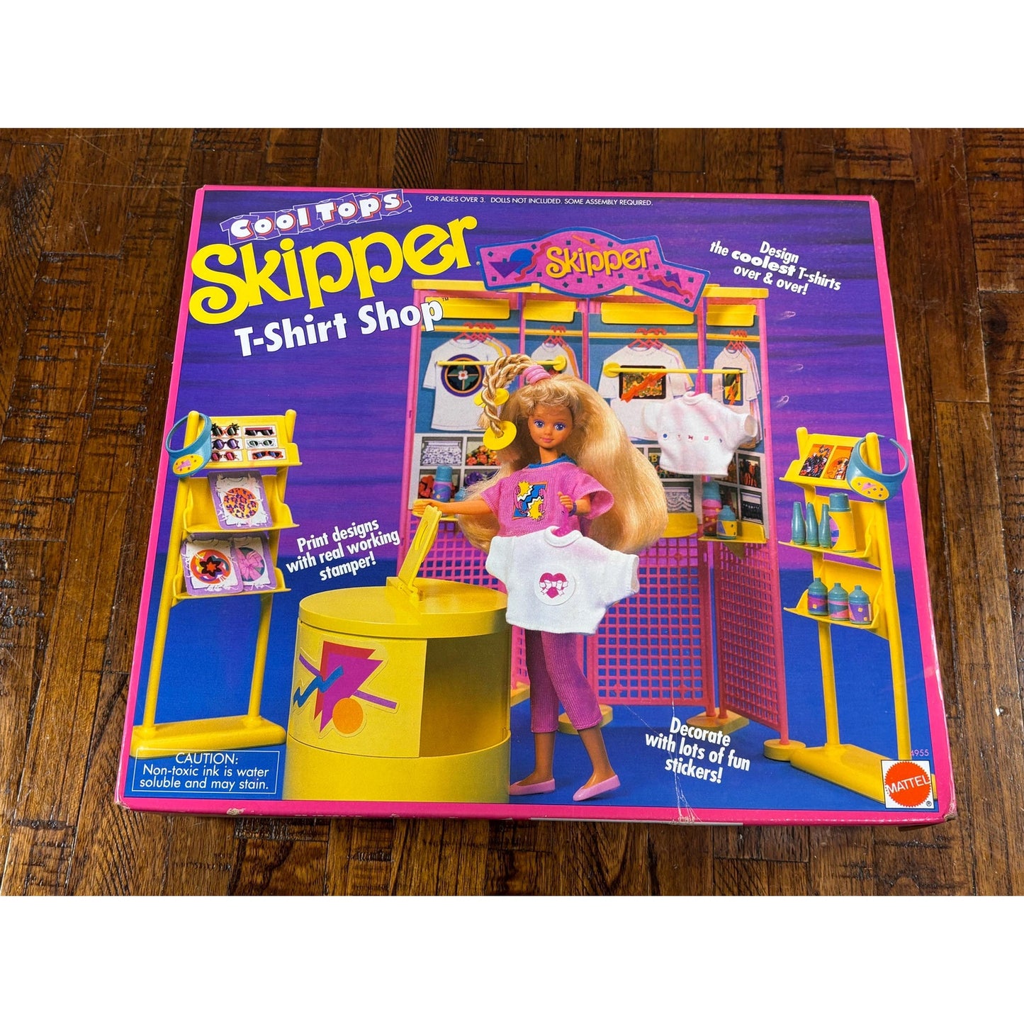 1989 Barbie Cool Tops Skipper T Shirt Shop New Sealed Box Fashion Doll 4955
