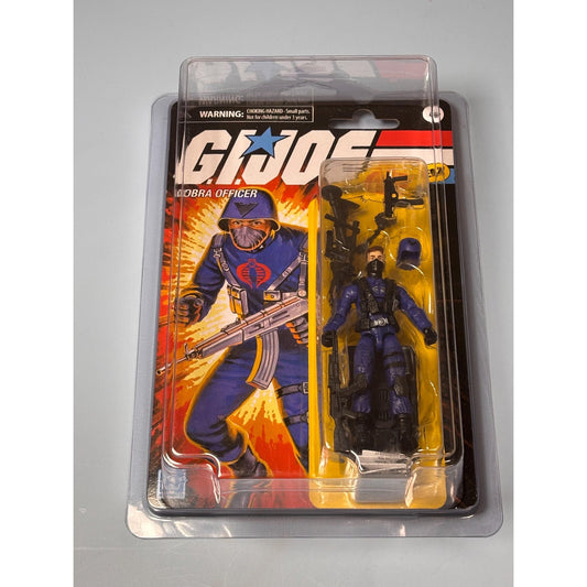 Hasbro G.I. Joe Retro Cobra Officer 3.75 inch Action Figure Mint With Case