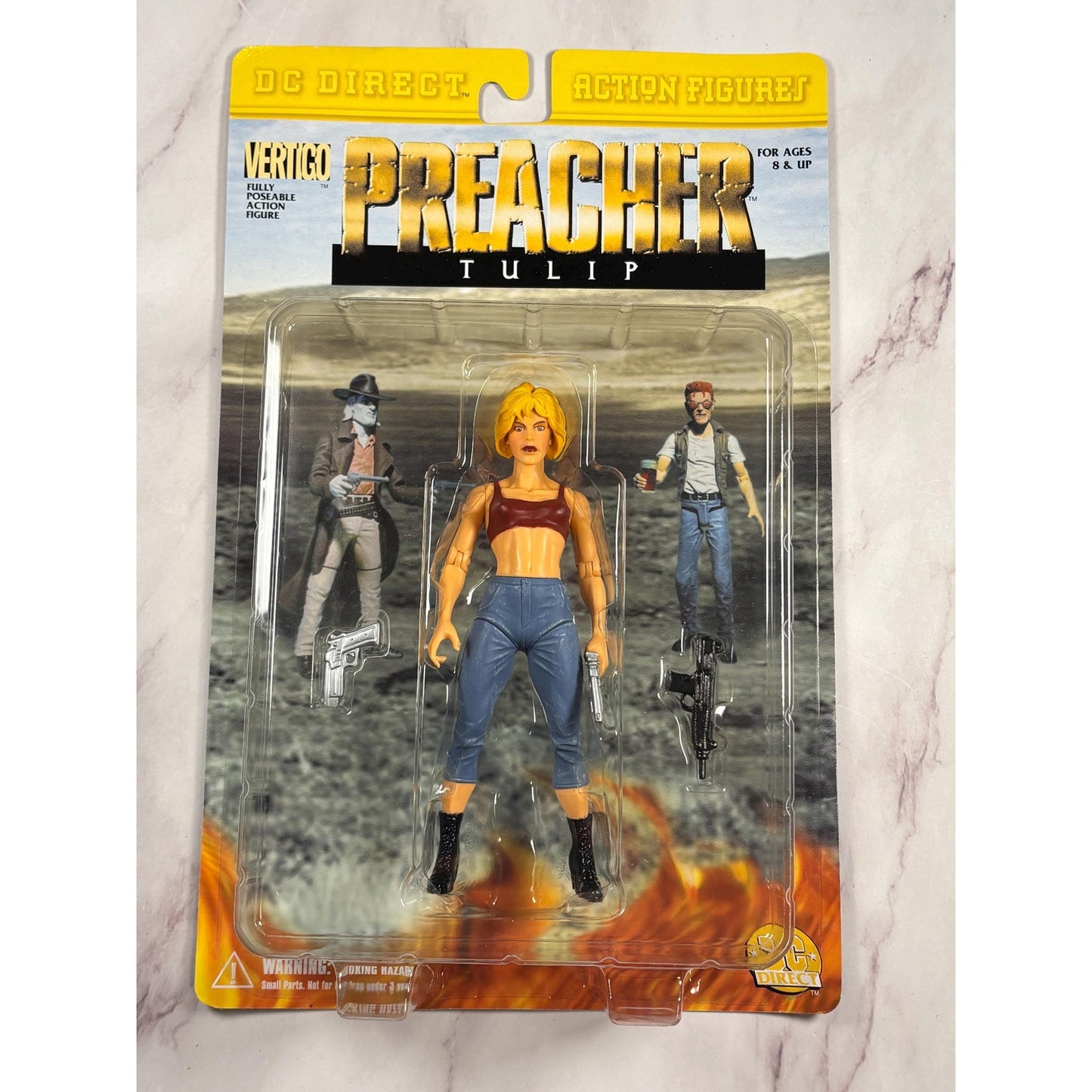 JLA DC Comic Direct Preacher Vertigo Tulip Action Figure 2000 New
