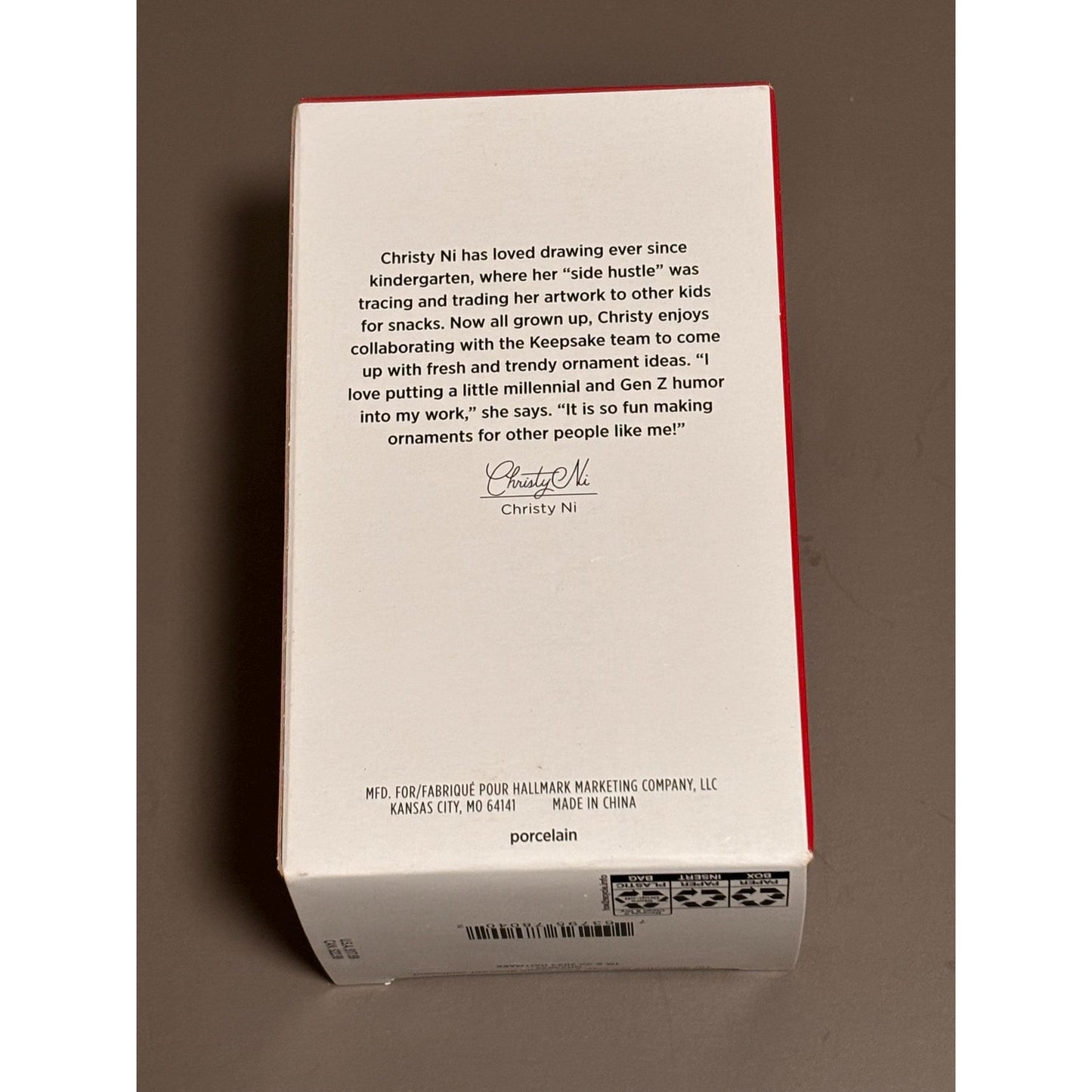 2023 Hallmark Proud To Be Me Porcelain Rainbow Keepsake Ornament NEW