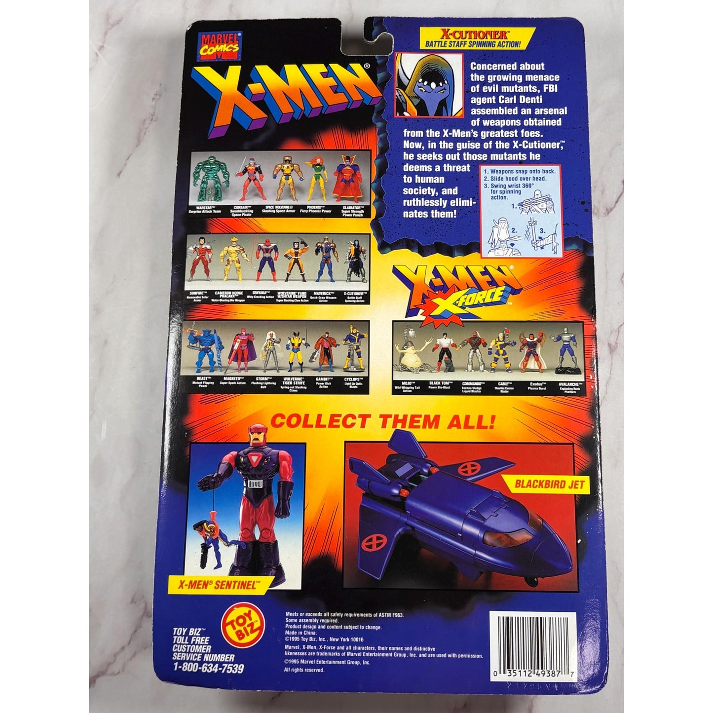 X-Cutioner Mutant Genesis Series ToyBiz Marvel X-Men 1995 5" Action Figure New