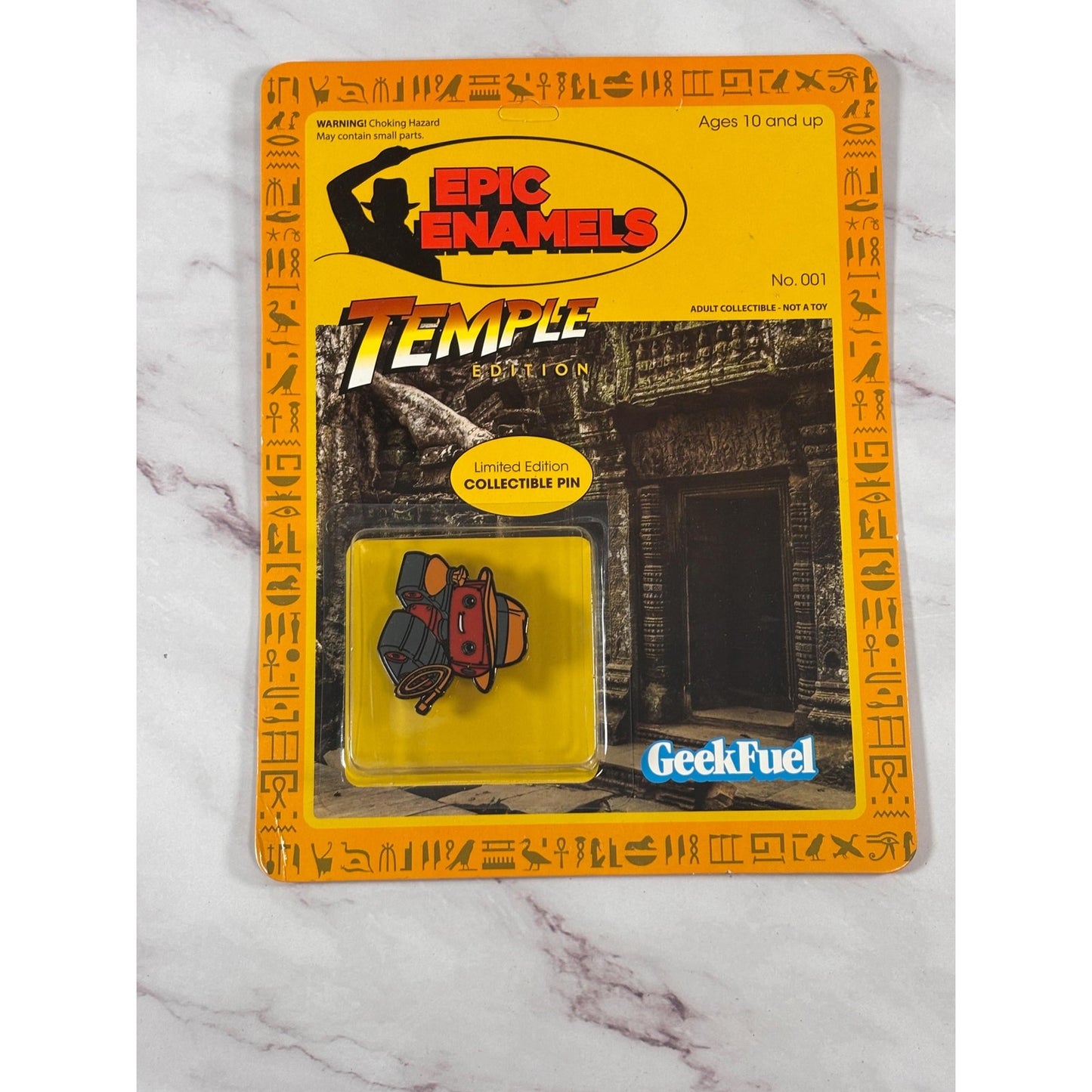 Geek Fuel Epic Enamel Pins - Temple Edition No. 001 - Pre Temple - Indiana Jones