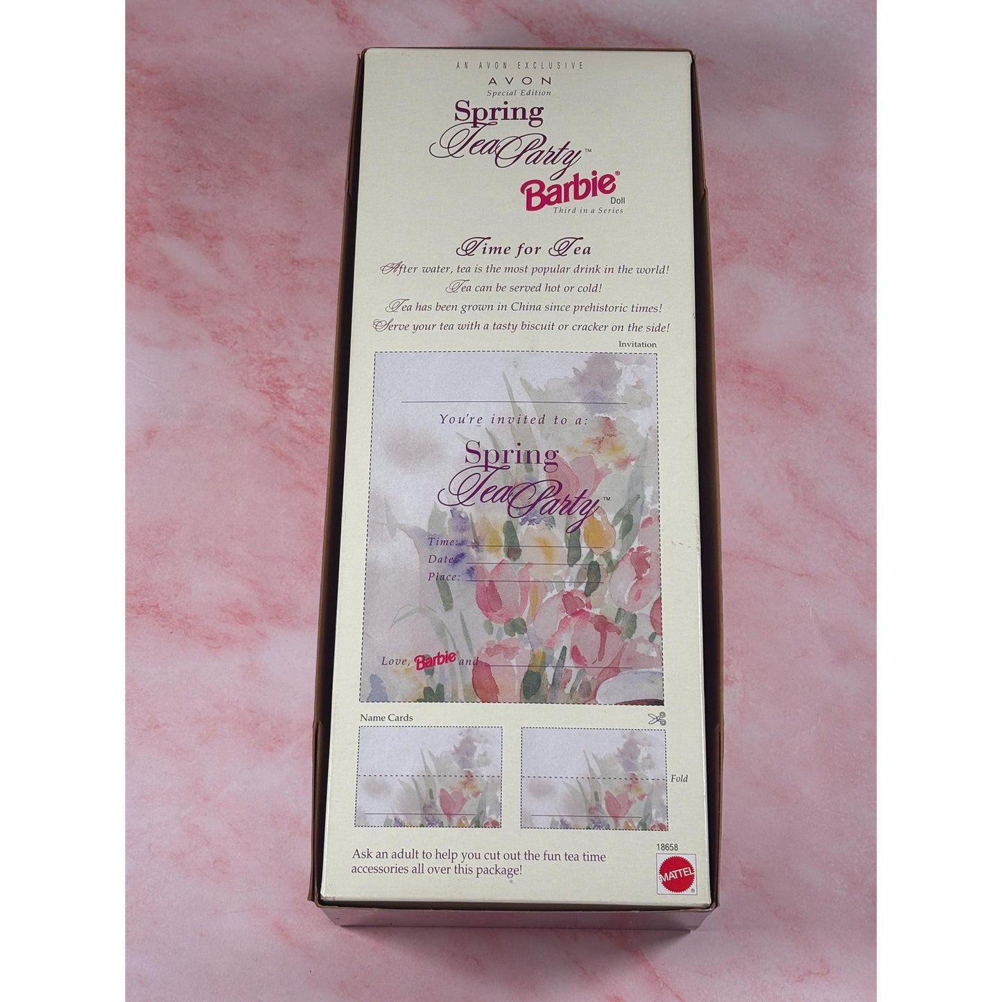 Spring Tea Barbie Doll Avon Special 3rd in Series Mattel #18658 Vintage 1997