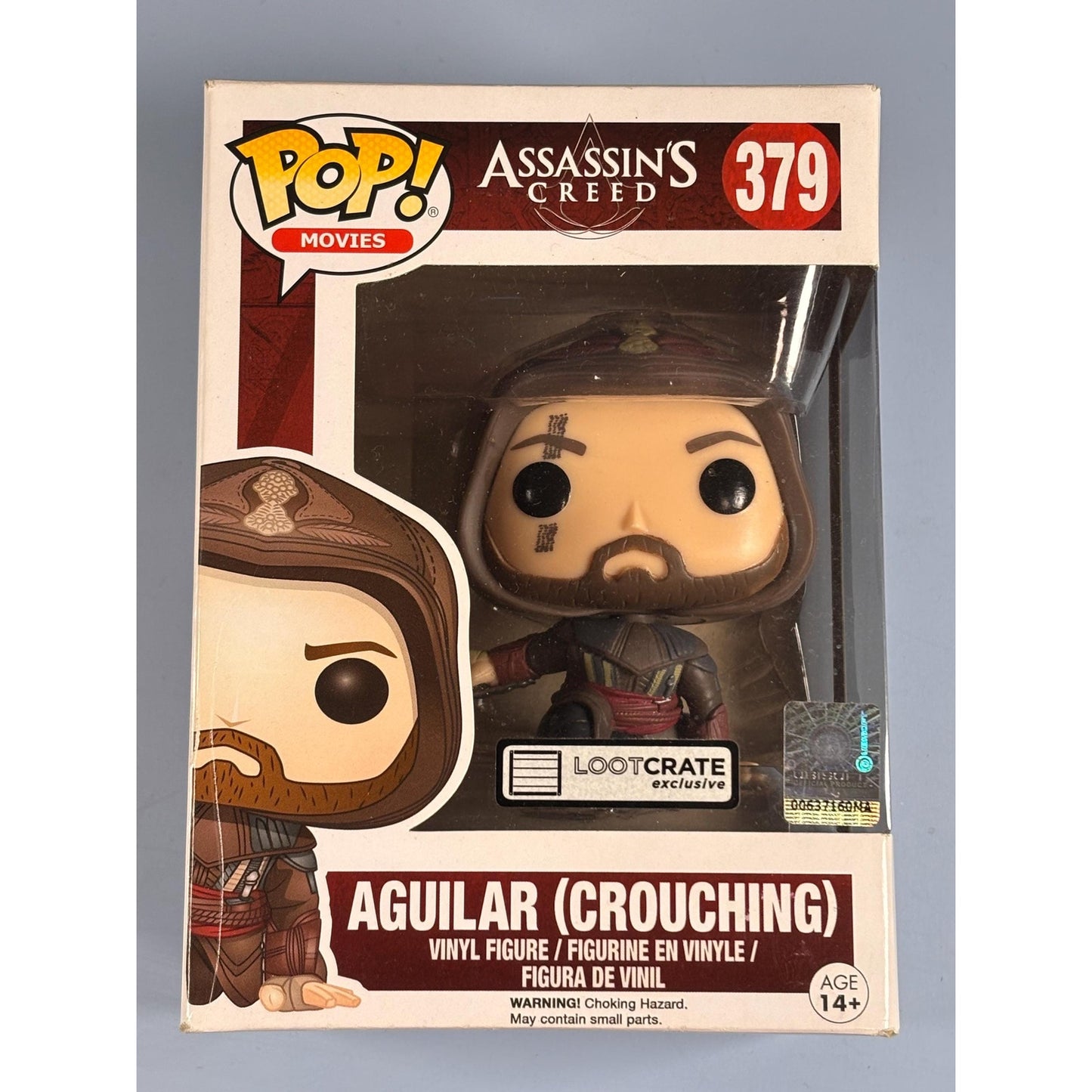 Funko Pop Assassins Creed Aguilar Crouching 379 Loot Crate Exclusive Figure 2016