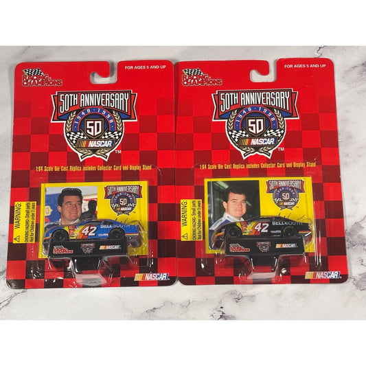 Lot of 2 Joe Memechek #42 NASCAR 1:64 Diecase Cars Racing Champions
