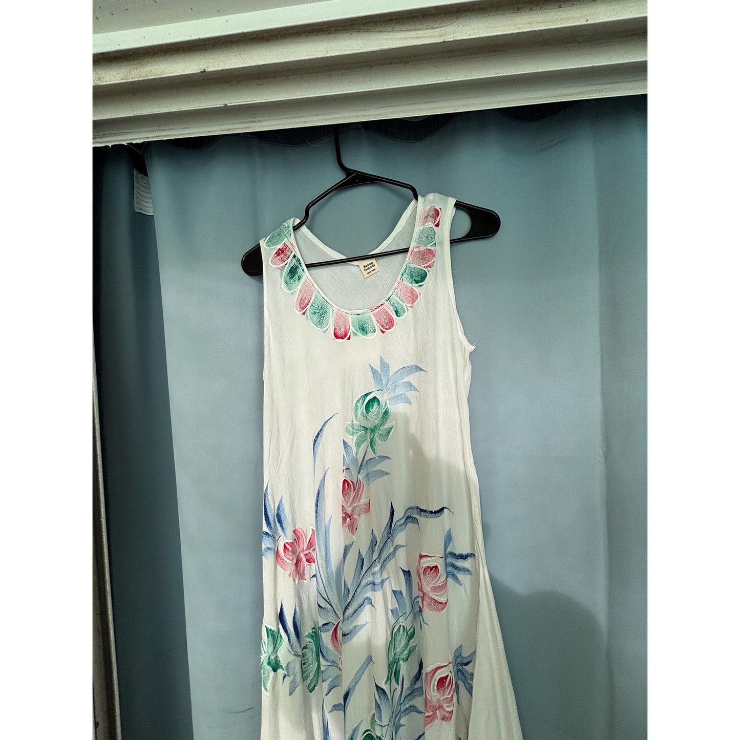 Seven Islands Beach Pool Cover Up Dress One Size Woman’s Floral Flowers NWT