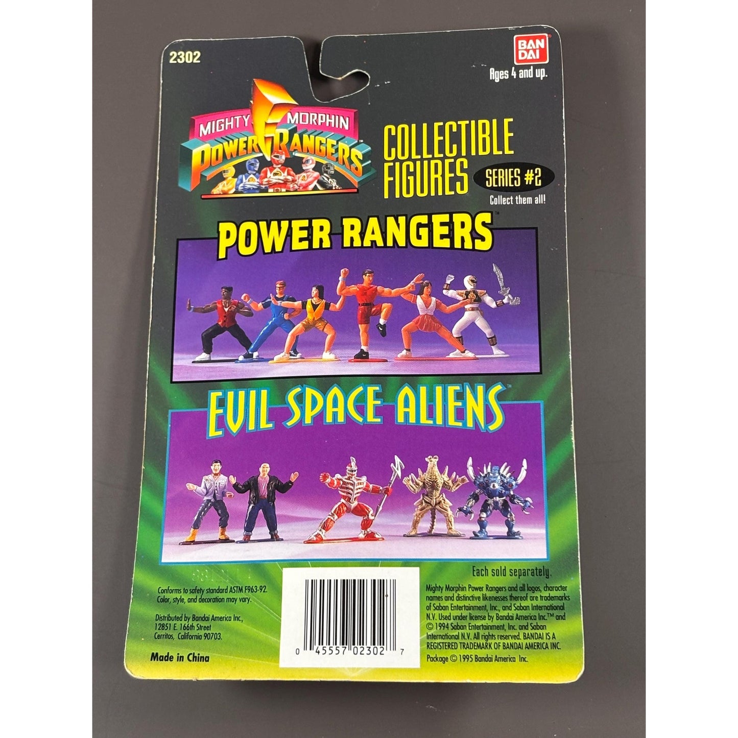 1995 Bandai Mighty Morphin Power Rangers Red Ranger Collectible Figure Series 2