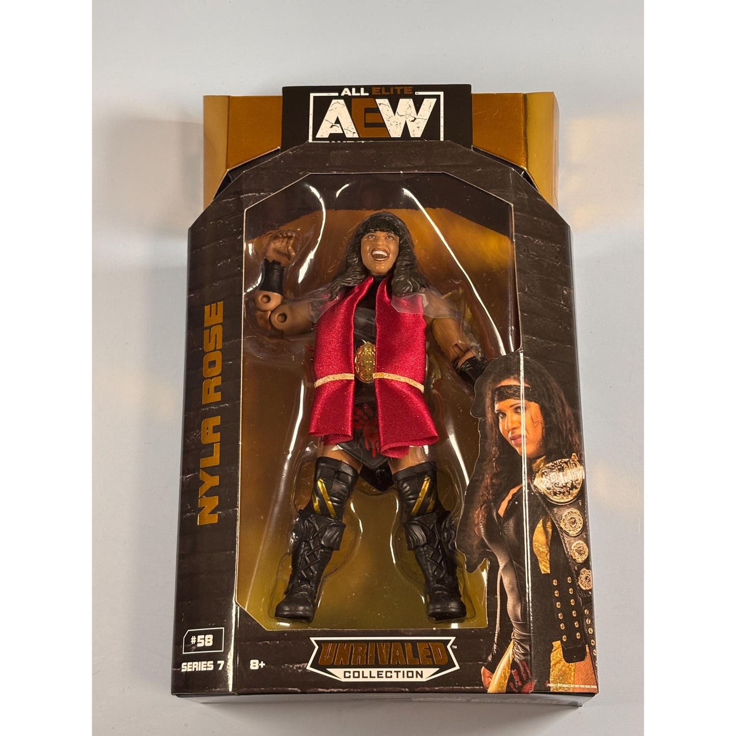 AEW Unrivaled Collection Nyla Rose Action Figure 2021 Jazwares Series 7 New