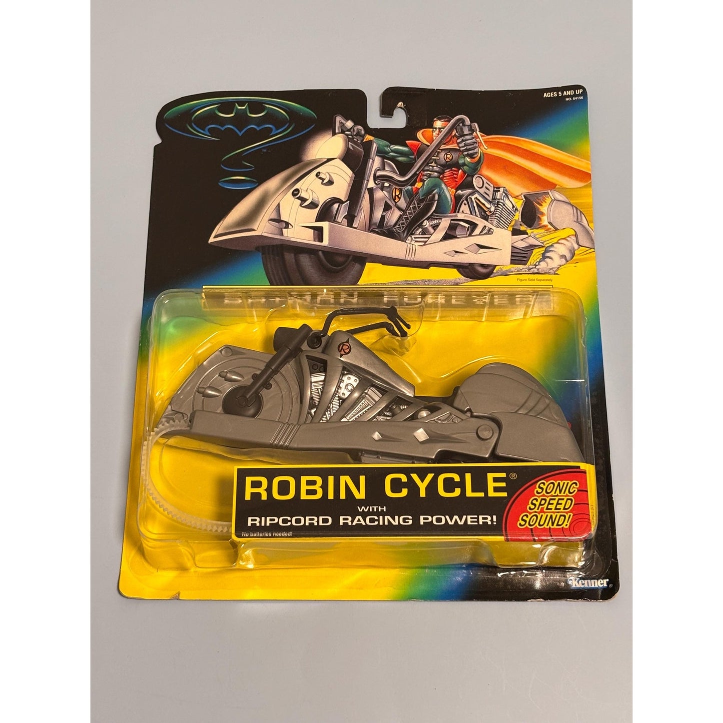 Batman Forever Robin Cycle with Ripcord Racing Power Kenner 1995 Sonic Sound