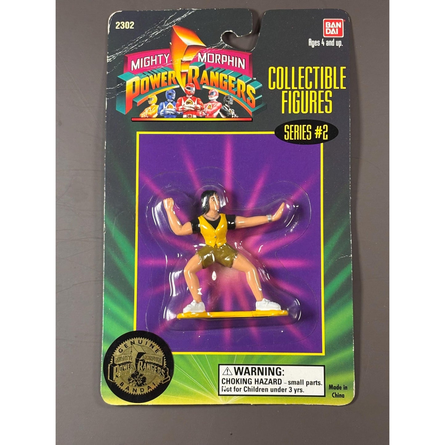 Power Rangers Mighty Morphin Yellow Ranger 3” Collectible Figure Series #2 1994