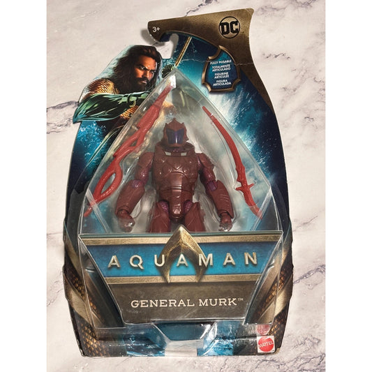 New Mattel DC Universe Aquaman Movie General Murk 6" Posable Action Figure 2018